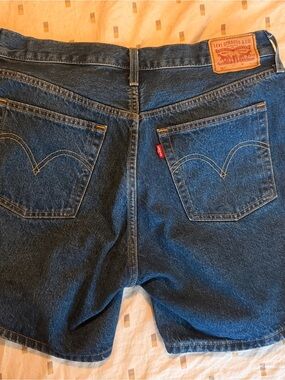 Levi's Women's Dark Blue Denim Jean Shorts